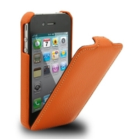 Чехол Melkco для iPhone 4s/4 Leather Case Jacka Type (Orange LC)