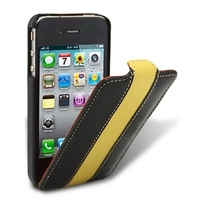 Чехол Melkco для iPhone 4s/4 Leather Case Limited Edition Jacka Type (Black/Yellow LC)