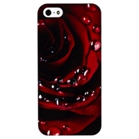 Накладка Fashion case для iPhone 5 (Вид 18) капли на розе