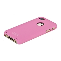 Накладка SGP для iPhone 4s/4 матовая с отверстием светло-розовая