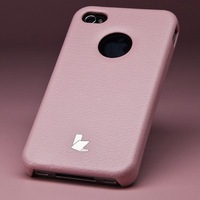 Накладка Jisoncase для iPhone 4s/4 светло-розовая