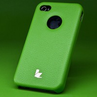 Накладка Jisoncase для iPhone 4s/4 зеленая