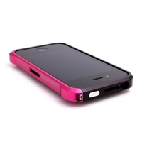 Бампер алюминиевый ELEMENT CASE Vapor 4 для iPhone 4s/4 черный/розовый