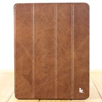 Чехол Jisoncase PREMIUM для iPad 4 3 2 коричневый JS-IPD-06C