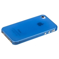 Накладка супертонкая  для iPhone 4s/4 голубая (blue)
