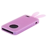 Чехол силиконовый Rabito для iPhone 5 светло розовый (light pink)
