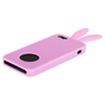 Чехол силиконовый Rabito для iPhone 5 розовый (pink)