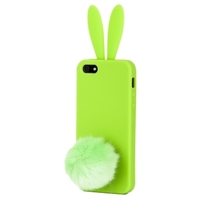 Чехол силиконовый Rabito для iPhone 5 зеленый (green)