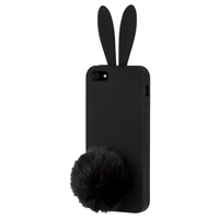 Чехол силиконовый Rabito для iPhone 5 черный (black)