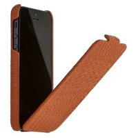 Чехол Borofone для iPhone 5s iPhone 5 - Borofone Crocodile flip Leather case Orange