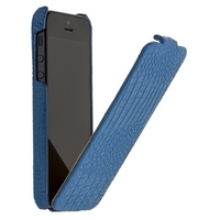 Чехол Borofone Crocodile flip Leather case Blue для Apple iPhone 5