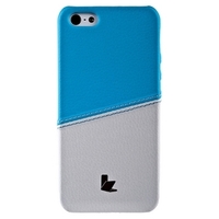 Накладка Jisoncase для iPhone 5s iPhone 5 двухцветная белая голубая JS-IP5-05H
