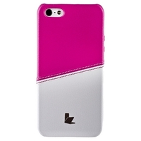 Накладка Jisoncase для iPhone 5s iPhone 5 двухцветная белая розовая JS-IP5-05H