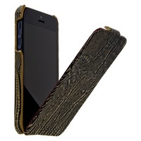 Чехол Borofone для iPhone 5s iPhone 5 - Borofone Lizard flip Leather Case Black