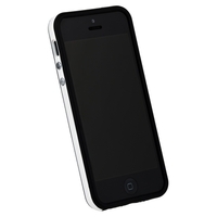 Бампер для iPhone 5s iPhone 5 черный с белой полосой