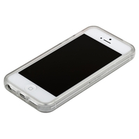 Бампер для iPhone 5 прозрачный с прозрачной полосой