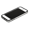 Бампер GRIFFIN для iPhone 5 с прозрачной полосой черный (black)