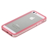 Бампер GRIFFIN для iPhone 5 с прозрачной полосой розовый (pink)