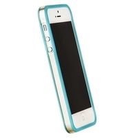 Бампер GRIFFINI для iPhone 5s iPhone 5 голубой с прозрачной полосой