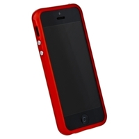 Бампер для iPhone 5s iPhone 5 красный с красной полосой