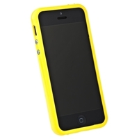 Бампер для iPhone 5s iPhone 5 желтый с желтой полосой