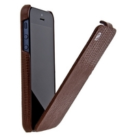Чехол HOCO для iPhone 5s iPhone 5 - HOCO Lizard pattern Leather Case Brown