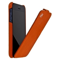 Чехол HOCO для iPhone 5s iPhone 5 - HOCO Lizard pattern Leather Case Orange