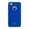 Накладка SGP для iPhone 4s/4 матовая с отверстием синяя
