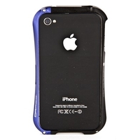 Бампер алюминиевый DRACO для iPhone 4 цвет черный+синий