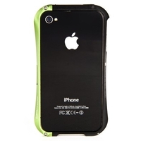 Бампер алюминиевый DRACO для iPhone 4 цвет черный+зеленый