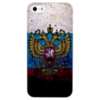Накладка Fashion case для iPhone 5 (Вид 8) флаг России