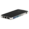 Бампер металлический Newsh для iPhone 5 со стразами синими