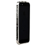 Бампер металлический Newsh для iPhone 5 со стразами коричневыми