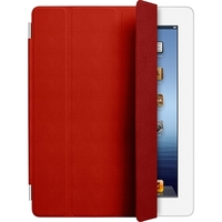 Чехол Apple iPad Smart Cover для iPad 4/ 3/ 2 кожаный  красный (RED)