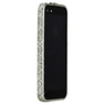 Бампер металлический для iPhone 5 серый со стразами