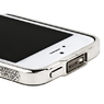 Бампер металлический Newsh для iPhone 5 со стразами бордовыми