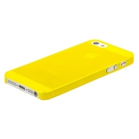 Накладка супертонкая для iPhone 5 желтая (yellowe)