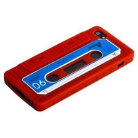 Чехол силиконовый для iPhone 5 кассета красный