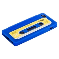 Чехол силиконовый для iPhone 5s iPhone 5 кассета синий