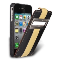 Чехол Melkco для iPhone 4s/4 Leather Case Jacka ID Type Limited Edition (Black/Yellow LC)