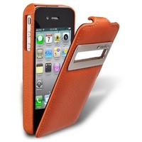 Чехол Melkco для iPhone 4s/4 Leather Case Jacka ID Type (Orange LC)