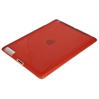 Чехол силиконовый для iPad 2 Без лэйбы жесткий красный