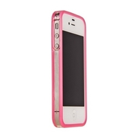 Бампер GRIFFIN для iPhone 4s/4 розовый с прозрачной полосой