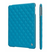 Чехол Jisoncase для iPad 5 Air со стеганым узором голубой JS-ID5-02H40