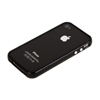 Бампер пластиковый SGP для iPhone 4s/4 черный/черный