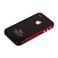 Бампер пластиковый SGP для iPhone 4s/4 бордовый/черный