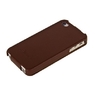 Чехол Fashion для iPhone 4s/4 с откидным верхом коричневый