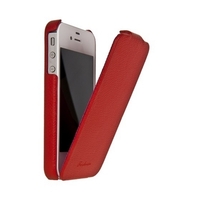 Чехол Fashion для iPhone 4s/4 с откидным верхом красный