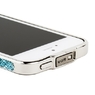Бампер металлический Newsh для iPhone 5 со стразами бирюзовыми