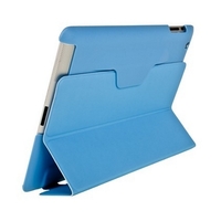 Чехол для iPad 4 3 2 с пластиковой задней частью голубой